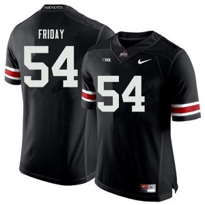 Men's Ohio State Buckeyes #54 Tyler Friday Black Nike NCAA College Football Jersey Jogging VUW0144MQ